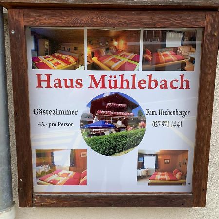 Hotel Haus Muehlebach Ernen Exterior photo